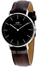 Daniel Wellington Classic Black Bristol Czarny/Skóra Ø36 mm DW00100143
