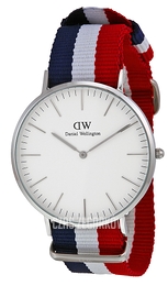 Daniel Wellington Classic Cambridge Kremowy/Tkanina Ø40 mm DW00100017
