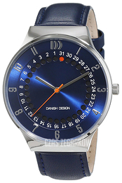 Danish Design Classic Niebieski/Skóra Ø42 mm 3314512