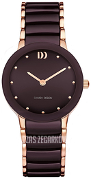 Danish Design Dress Purpurowy/Stal w kolorze różowego złota Ø38 mm IN69Q1065