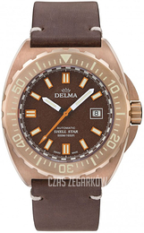 Delma Shell Star Bronze Brązowy/Skóra Ø44 mm 31601.670.6.101