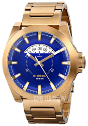 Diesel Analog Niebieski/Stal w kolorze różowego złota Ø50 mm DZ1663