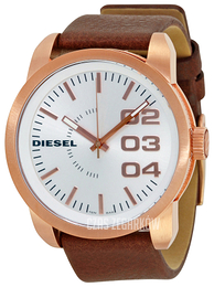 Diesel Double Down Biały/Skóra Ø54 mm DZ1665