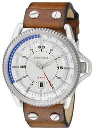 Diesel Analog Srebrny/Skóra Ø46 mm DZ1715