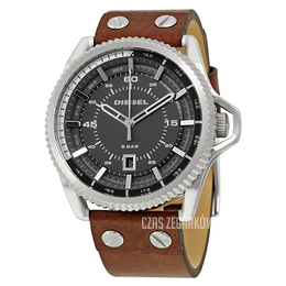 Diesel Analog Szary/Skóra Ø46 mm DZ1716
