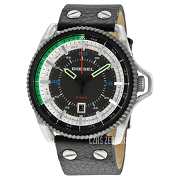 Diesel Analog Czarny/Skóra Ø46 mm DZ1717