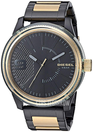 Diesel Rasp Nsbb Czarny/Stal w odcieniu złota Ø46 mm DZ1877