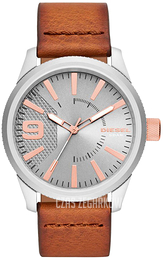 Diesel Rasp Nsbb Srebrny/Skóra Ø46 mm DZ1888