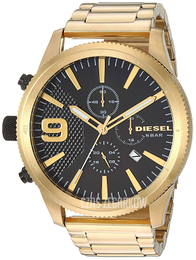 Diesel Rasp Nsbb Czarny/Stal w odcieniu złota Ø51 mm DZ4488