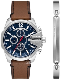 Diesel Baby Chief Niebieski/Skóra Ø43 mm DZ4601SET