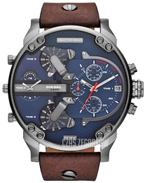 Diesel Mr. Daddy 2.0 Czarno-Niebieski/Skóra Ø57 mm DZ7314