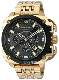 Diesel Chronograph Czarny/Stal w odcieniu złota DZ7378