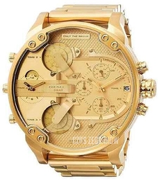 Diesel Mr. Daddy 2.0 Żółte złoto/Stal w odcieniu złota Ø57 mm DZ7399