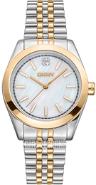 DKNY Nolita Midi Biały/Pozlacana Ø32 mm DK1L029M0075
