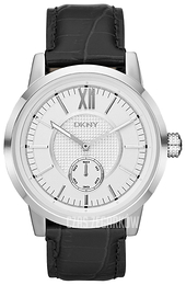 DKNY Dress Biały/Skóra Ø45 mm NY1520