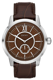 DKNY Dress Brązowy/Skóra Ø45 mm NY1521