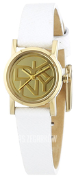DKNY Dress Żółte złoto/Skóra Ø20 mm NY2150
