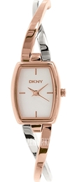 DKNY Dress Biały/Stal NY2236