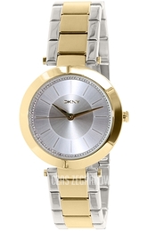 DKNY Crystal Srebrny/Stal w odcieniu złota Ø30 mm NY2334