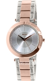 DKNY Dress Srebrny/Stal w kolorze różowego złota Ø30 mm NY2335