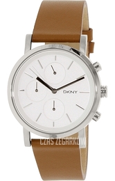 DKNY Dress Biały/Skóra Ø38 mm NY2336