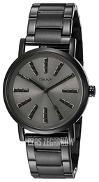 DKNY Dress Czarny/Stal Ø38 mm NY2419