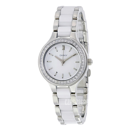 DKNY Dress Biały/Stal Ø30 mm NY2494