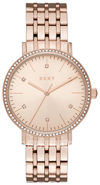 DKNY Dress Różowe złoto/Stal w kolorze różowego złota Ø34 mm NY2608