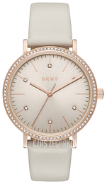 DKNY Dress Szary/Skóra Ø34 mm NY2609