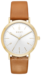 DKNY Dress Biały/Skóra Ø36 mm NY2613