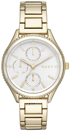 DKNY Chronograph Biały/Stal w odcieniu złota Ø36 mm NY2660