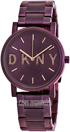 DKNY Soho Purpurowy/Stal Ø34 mm NY2766