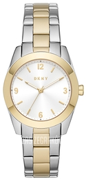 DKNY Nolita Biały/Pozlacana Ø34 mm NY2896