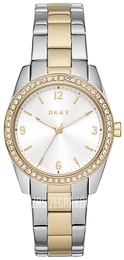 DKNY Nolita Biały/Pozlacana Ø34 mm NY2903