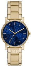 DKNY Soho Niebieski/Pozlacana Ø34 mm NY2969