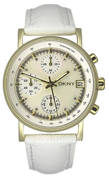 DKNY Chronograph Kremowy/Skóra Ø42 mm NY4526