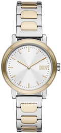 DKNY Soho D Biały/Pozlacana Ø34 mm NY6621