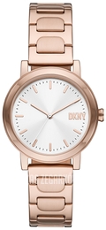 DKNY Soho D Biały/Pozlacana Ø34 mm NY6622