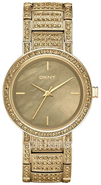 DKNY Glitz Żółte złoto/Stal w odcieniu złota Ø38 mm NY8055