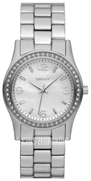 DKNY Glitz Srebrny/Stal Ø32 mm NY8334