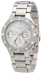 DKNY Broadway Biały/Stal Ø38 mm NY8507