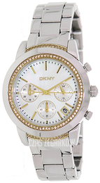 DKNY Chronograph Biały/Stal Ø38 mm NY8588