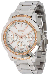 DKNY Chronograph Biały/Stal Ø38 mm NY8589