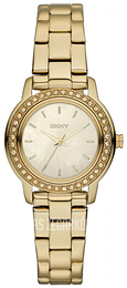 DKNY Glitz Żółte złoto/Stal w odcieniu złota Ø28 mm NY8597