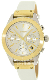 DKNY Srebrny/Skóra Ø44 mm NY8610