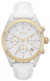 DKNY Biały/Skóra Ø44 mm NY8611