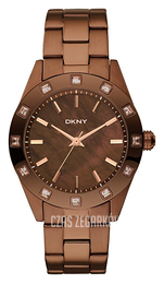 DKNY Nolita Brązowy/Stal Ø39 mm NY8663