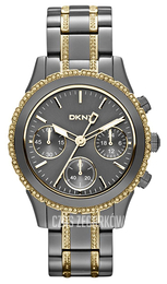 DKNY Chronograph Szary/Stal w odcieniu złota Ø38 mm NY8708