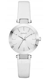 DKNY Dress Srebrny/Skóra Ø28 mm NY8782