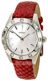DKNY Nolita Srebrny/Skóra Ø39 mm NY8786